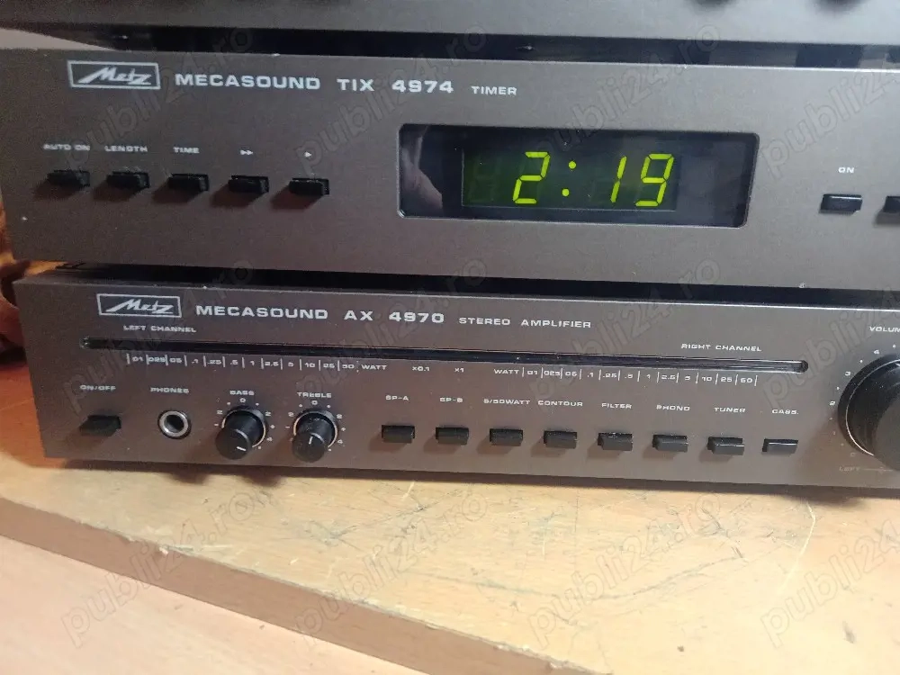 lot 3 piese amplificatorul prodramator si dek Mecasonic .Metz