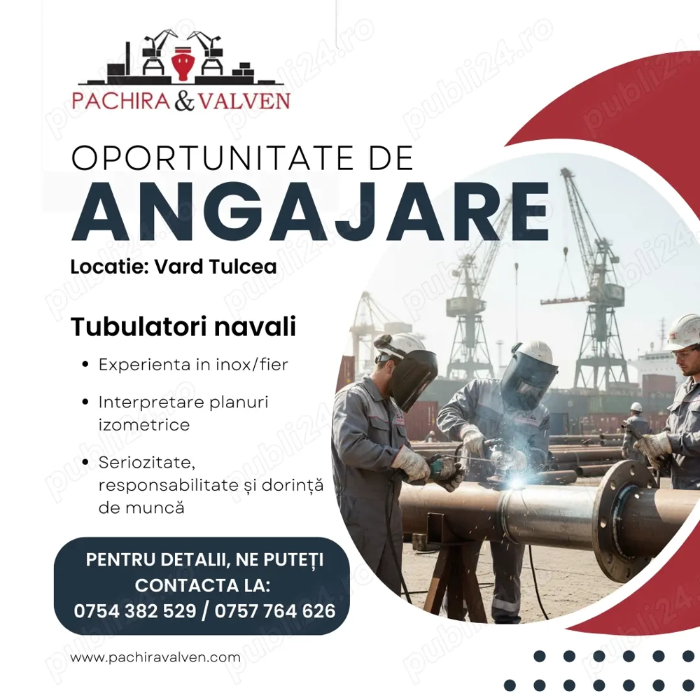 Angajam Tubulator naval - Santierul naval Tulcea