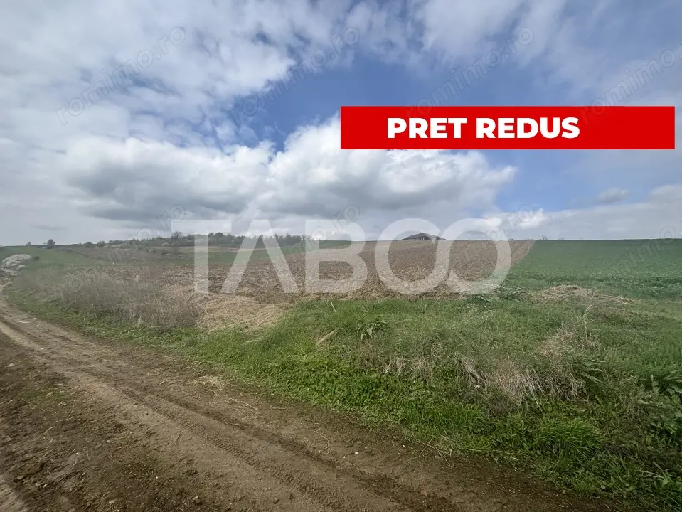Teren intravilan  4600mp cu deschidere la drum 37ml in Sura Mare Sibiu