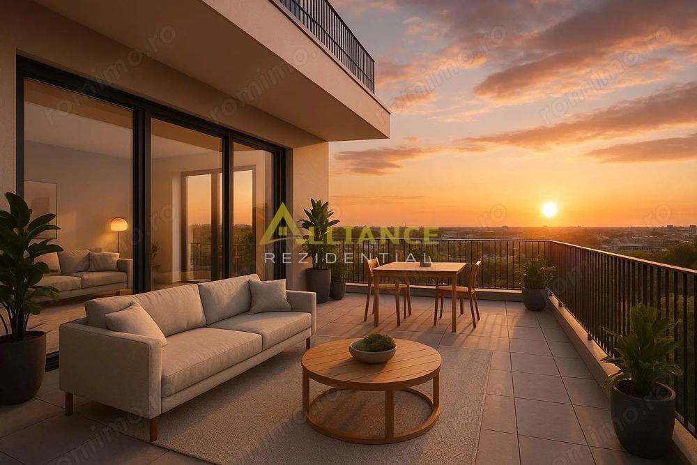 Apartament 2 camere 66 mp cu terasa 76 mp Campus Scolar
