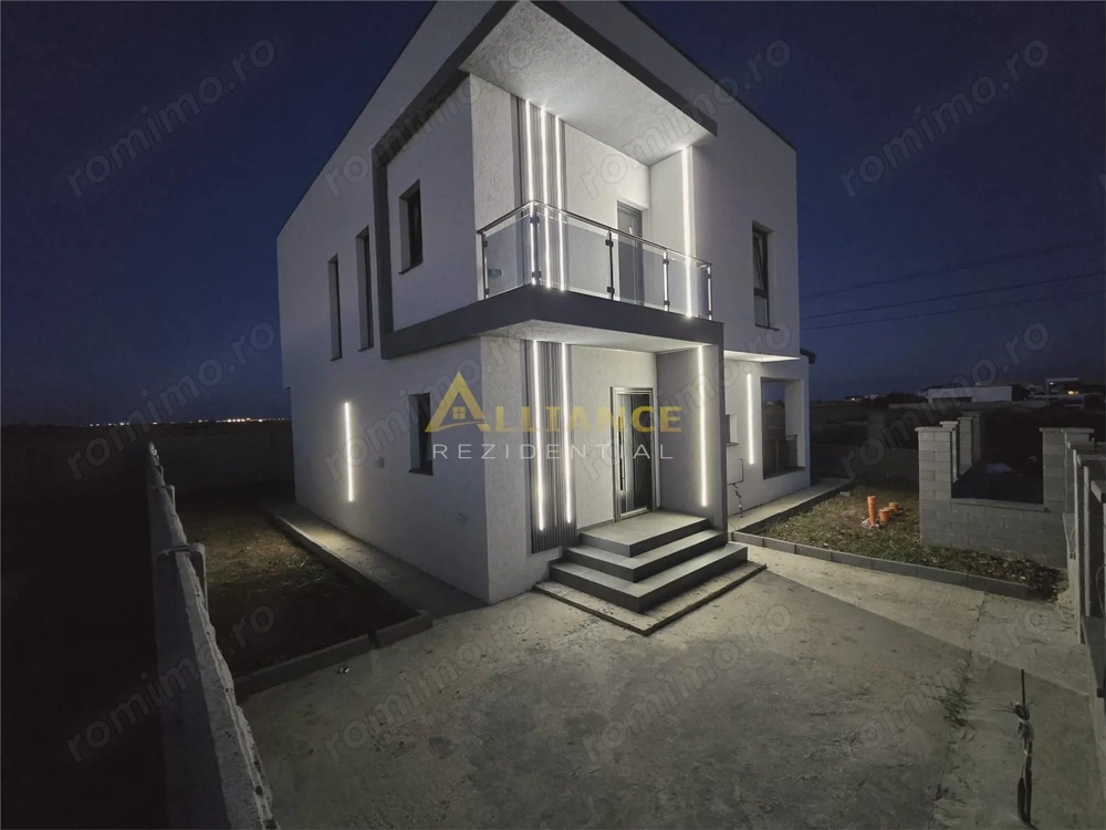 Vila individuala - 4 camere - 3 bai - incalzire pardoseala - placa de beton