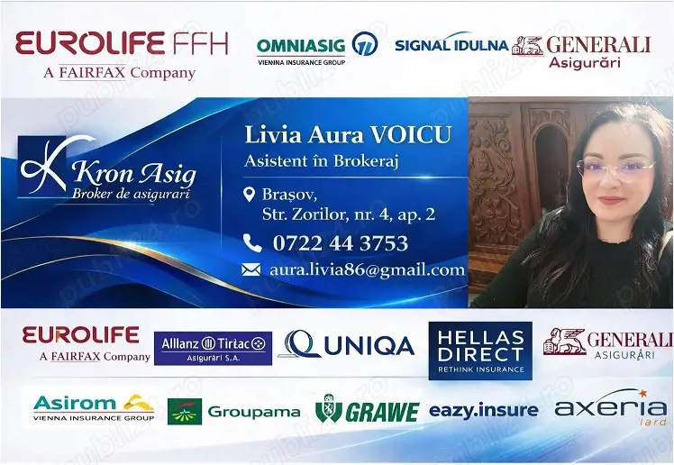 Consultant in brokeraj in asigurari - Kron Asig Broker