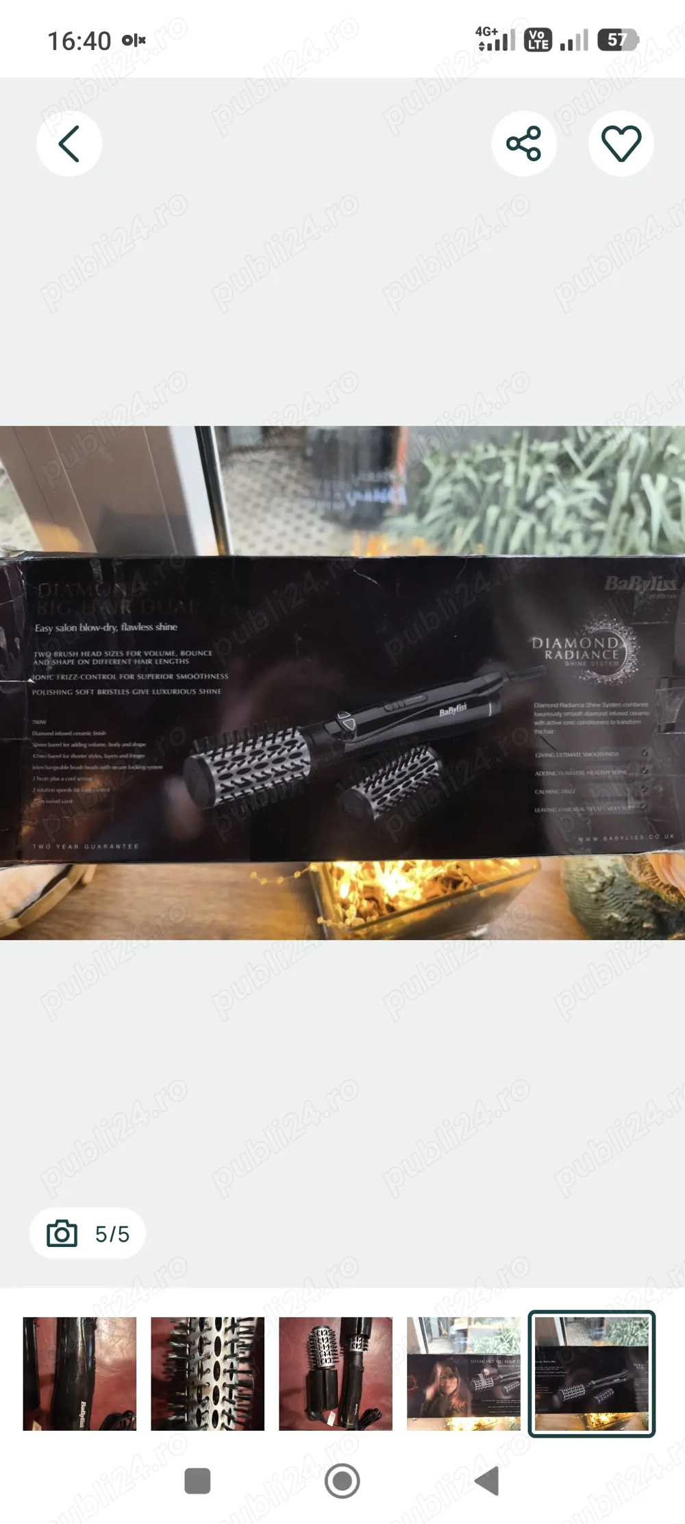 Perie rotativa BaByliss Big Hair Dual AS962ROE