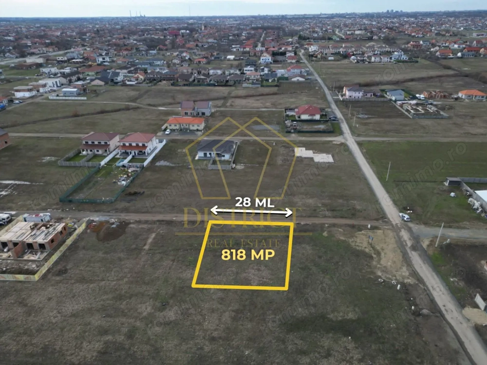 COM 0% Teren constructii casa individuala sau duplex | Mosnita Noua