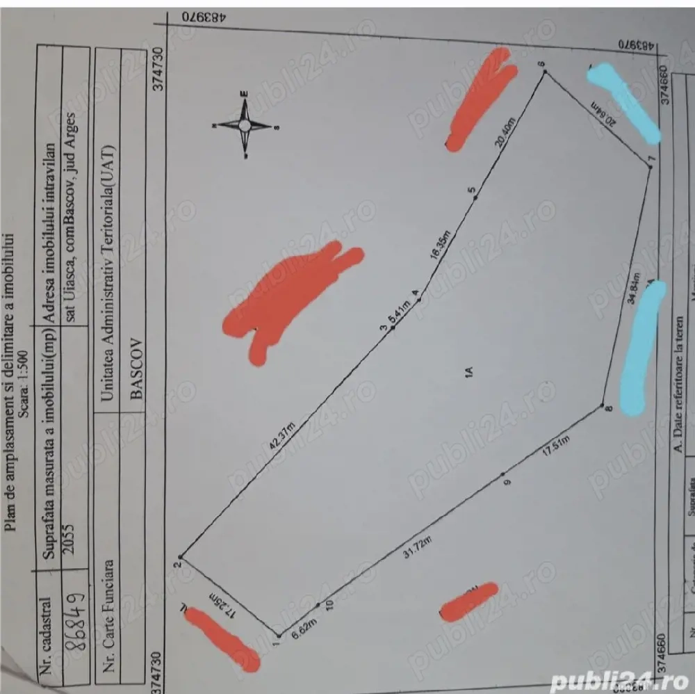 Teren intravilan Uiasca Bascov