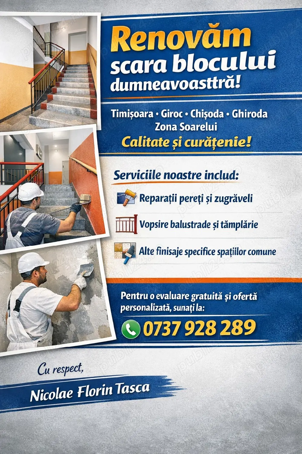 Renovari scări de bloc