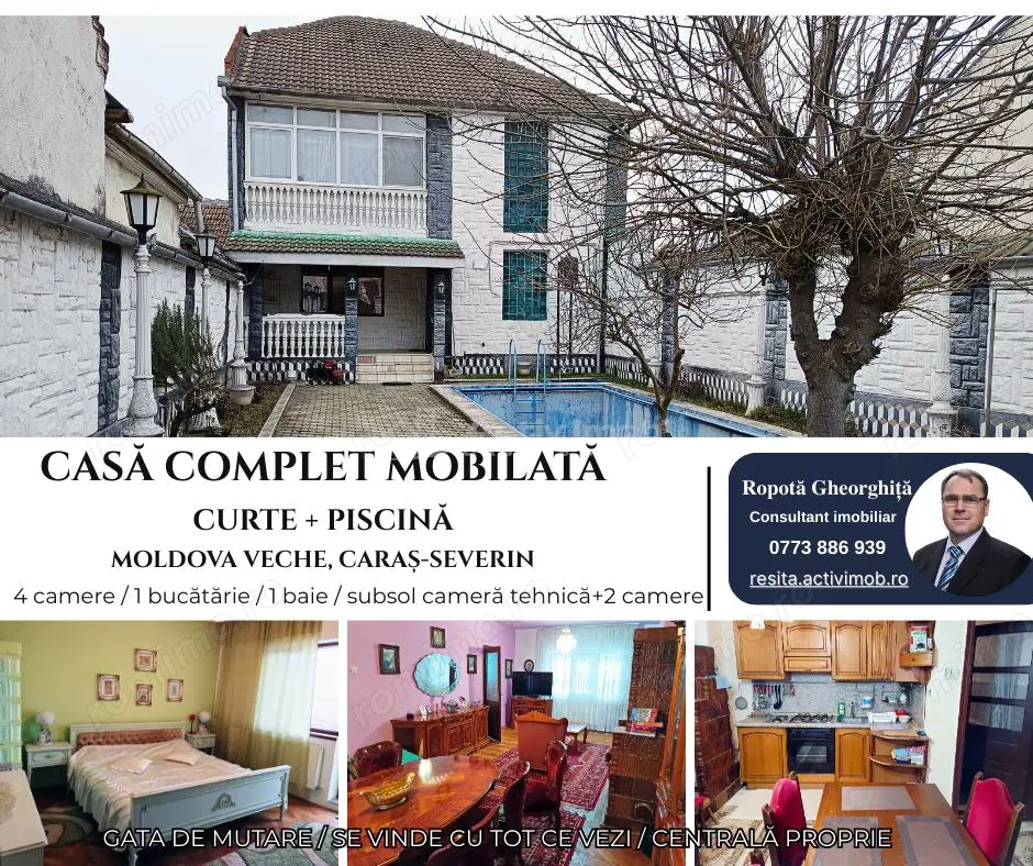 Casa cu teren 315 mp – Moldova Veche, jud. CS