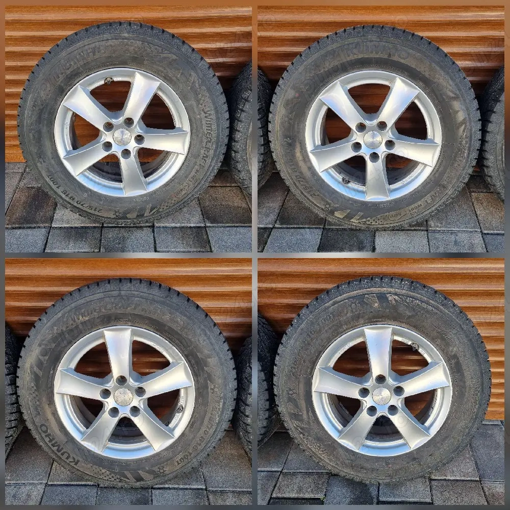 Jante Roți Aliaj 16"Dacia Duster 5x114,3 Cauciuc Iarnă 8mm 