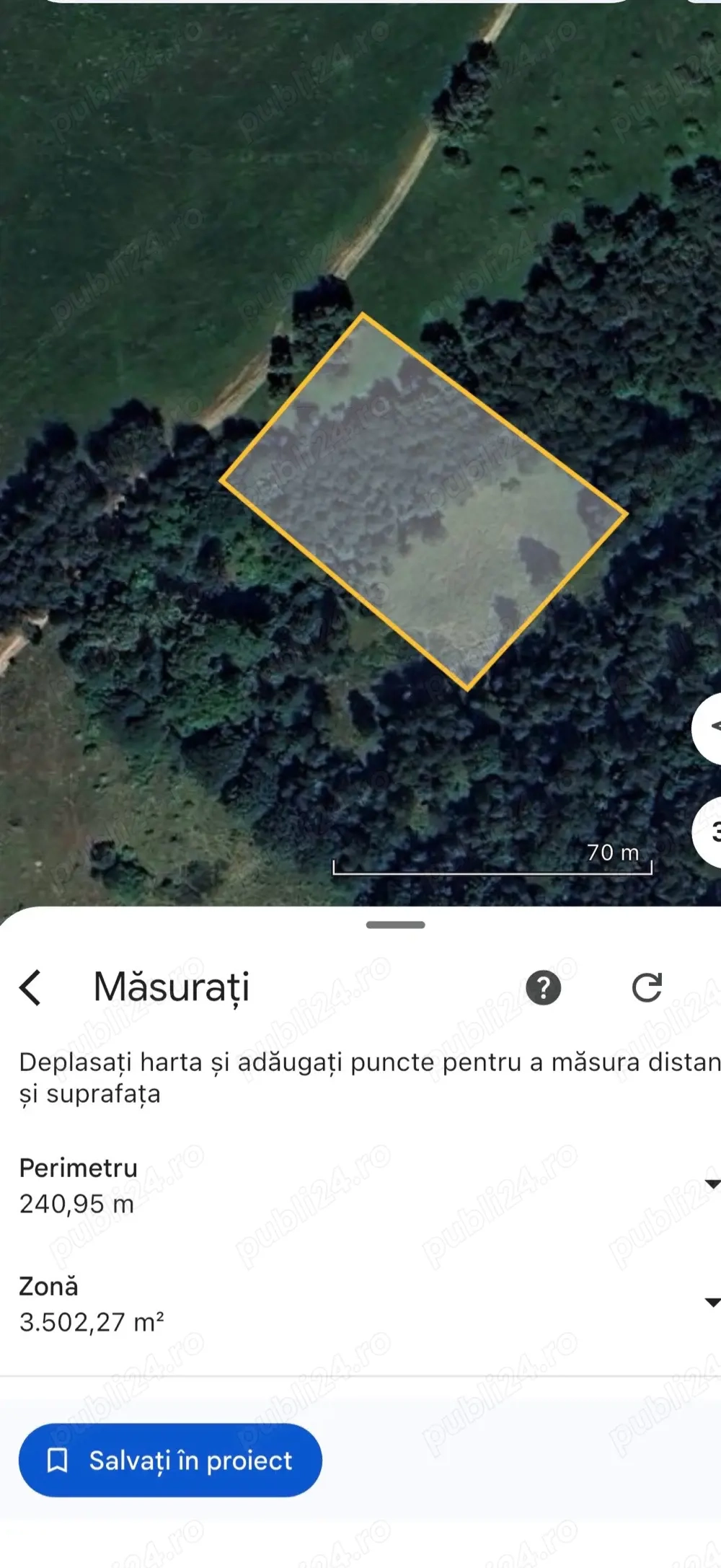 teren estravilan padure