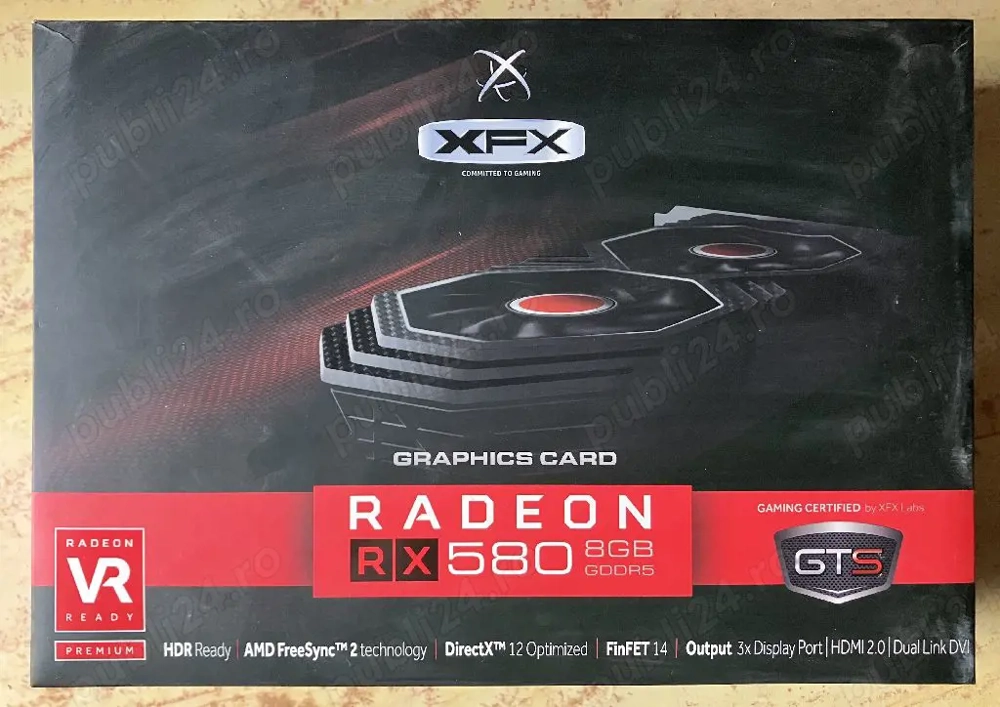 Placa video XFX gaming RX580