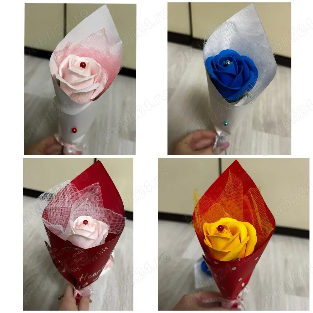 Martisoare trandafiri de sapun