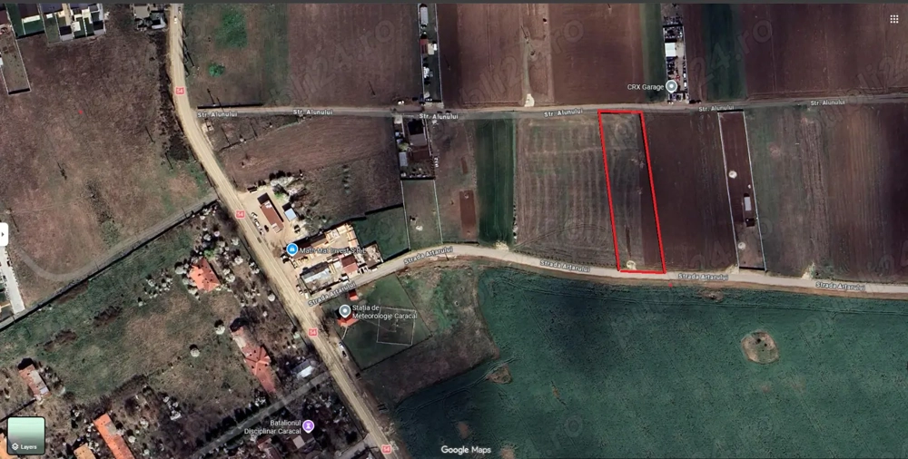 Teren de vanzare pentru case  parcele , Caracal, str. Artarului