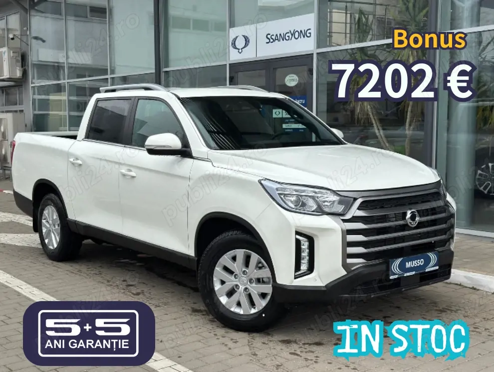 KGM (Ssangyong) Musso Grand STYLE Tracțiune 4X4 Nepermanentă(Awd), Cu Reductor (4H Și 4L)