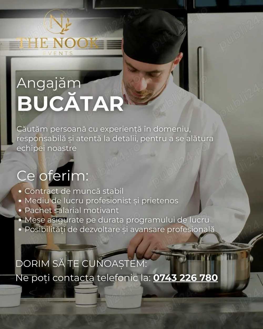  Angajam Bucatar  cu experienta