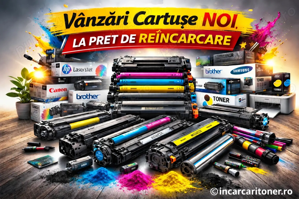 Vanzare cartus imprimanta toner compatibil hp, canon, samsung, xerox, brother 