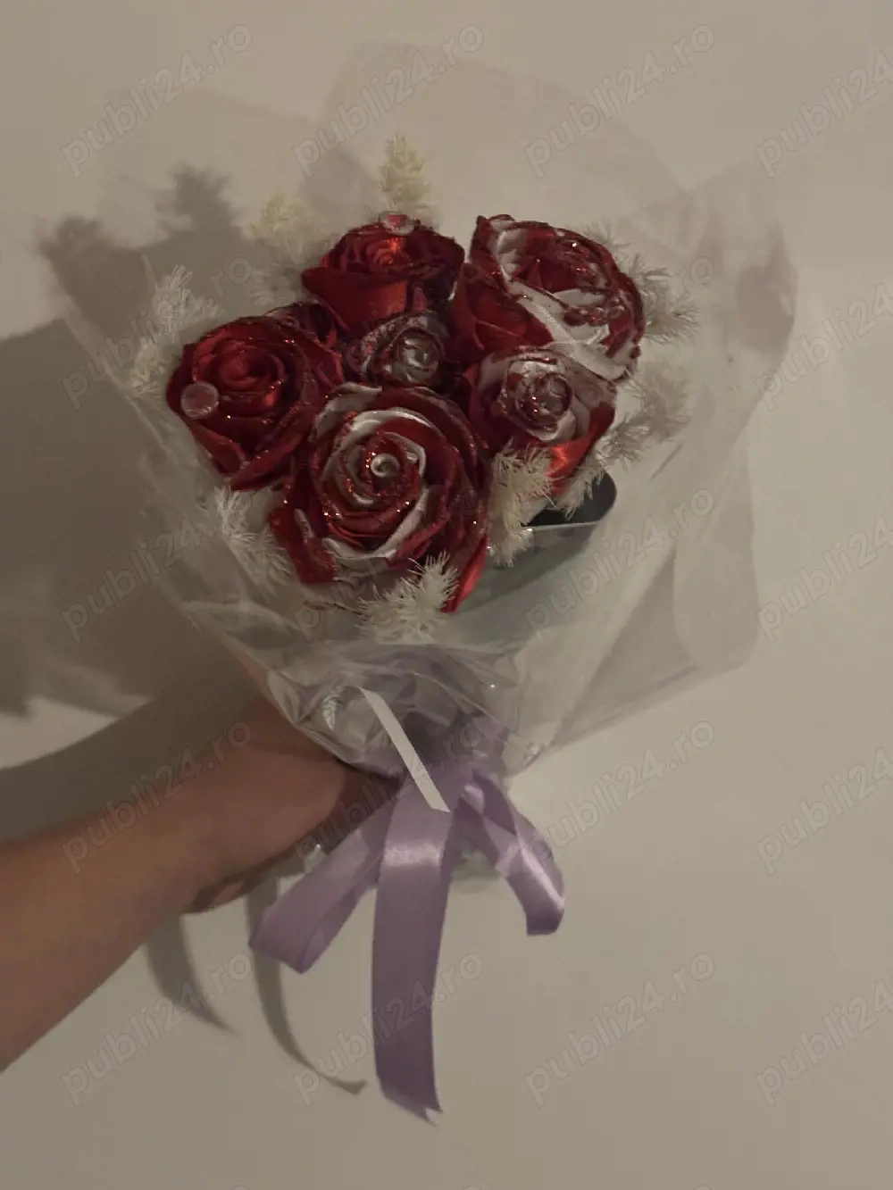 Buchet trandafiri-Satin 