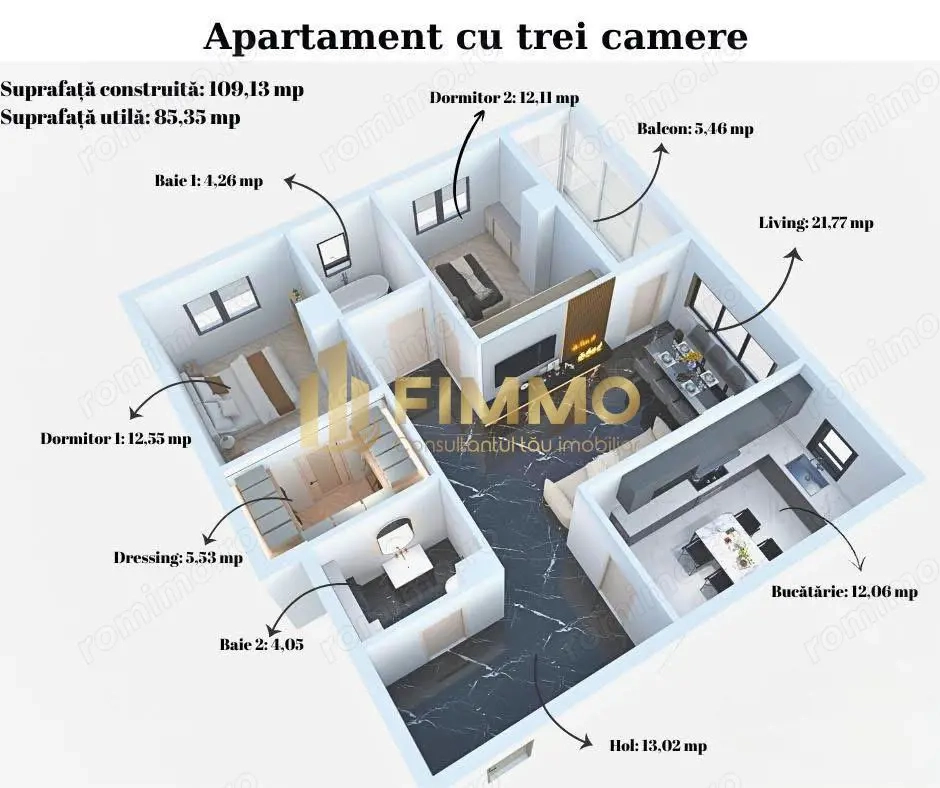Apartament 3 Camere | 109 mpt | Avans 20% | Suceava | ID:1642