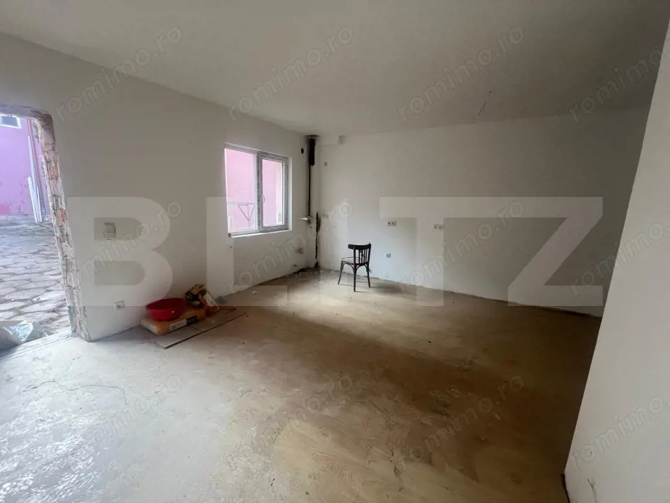Apartament cu 2 camere, 57 mp, semifinisat, zona Piata Decebal