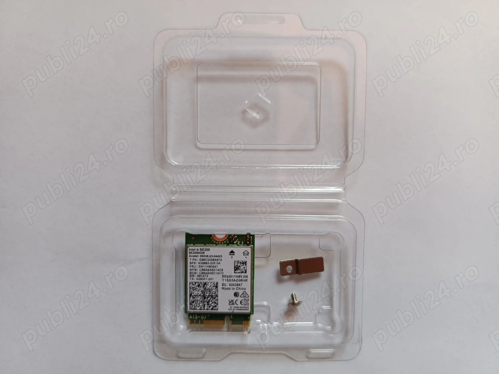 Placă Wireless Wi-Fi 7 Intel BE200 NGW, interfață M.2 NGFF 2230 Bluetooth 5.4 viteză 8,8 Gbps - NOU