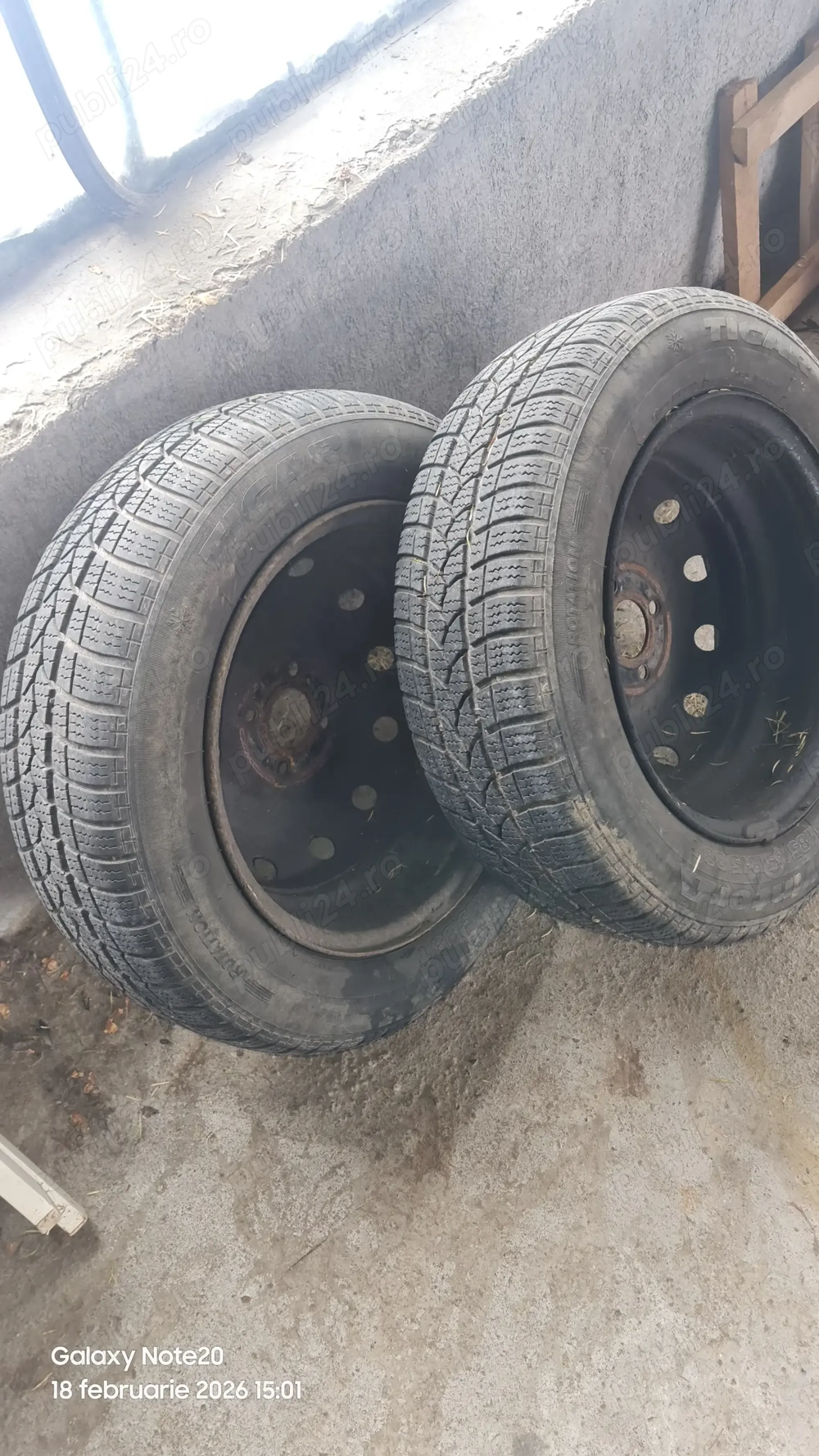 Jante Dacia Logan echipate cu anvelope iarnă 