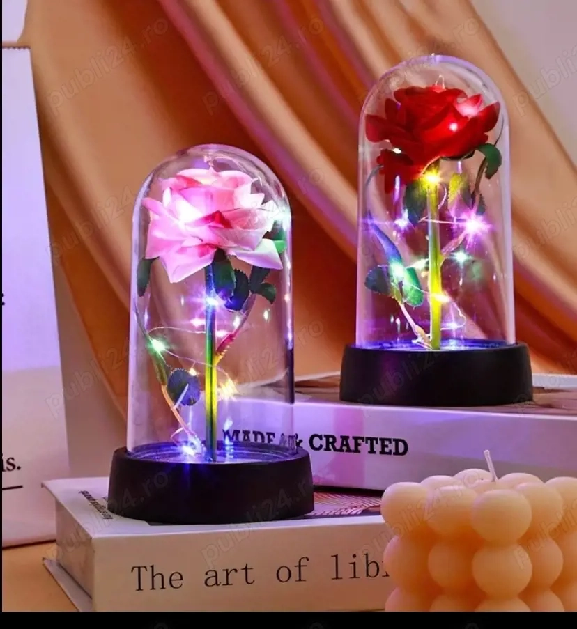 lampi led cu trandafir 
