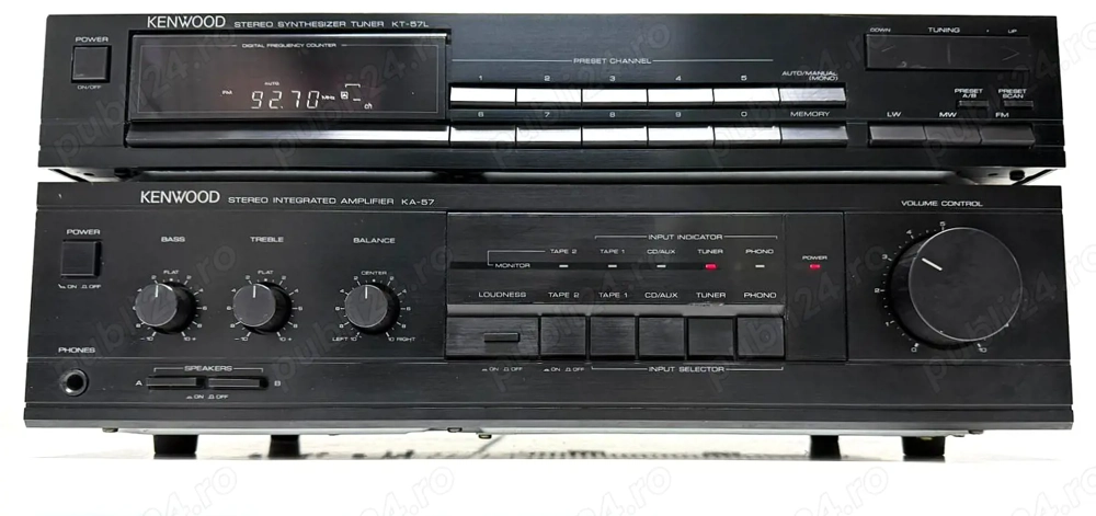Kenwood KA 57 + KT Amplificator Statie Audio + Tuner Linie amplificare