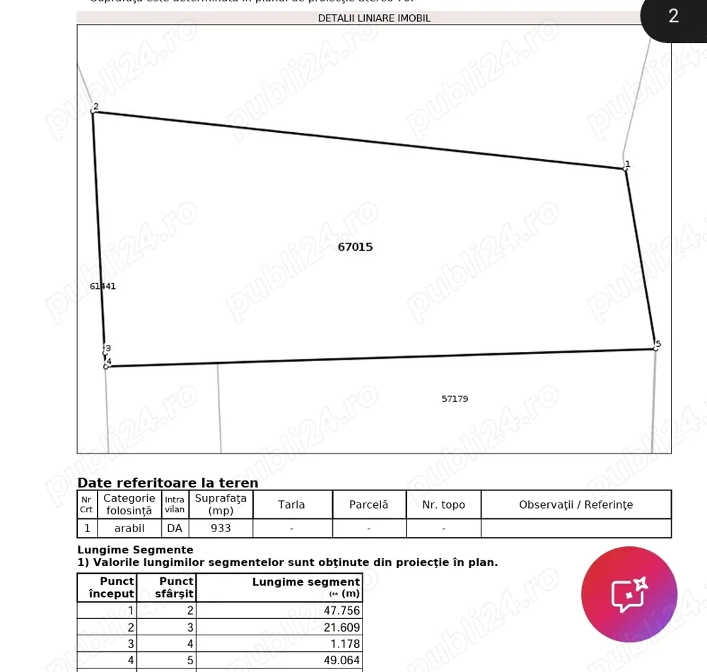 Teren intravilan Apahida Sannicoara 