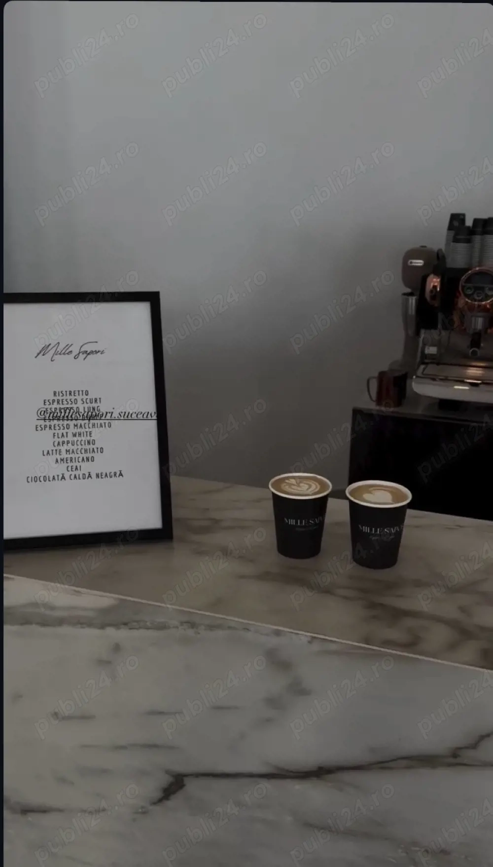 Banco de cafea premium pentru nunți și evenimente elegante. -MILLE SAPORI