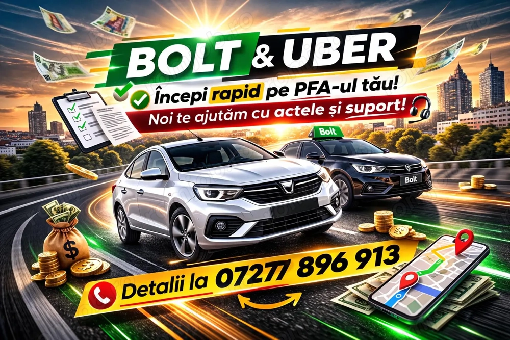 Angajam urgent sofer Bolt Uber