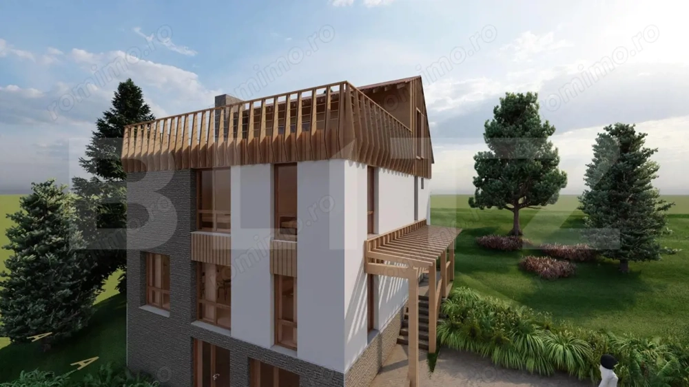 Cabană 5 camere, teren de 1000 mp, Valea Ierii