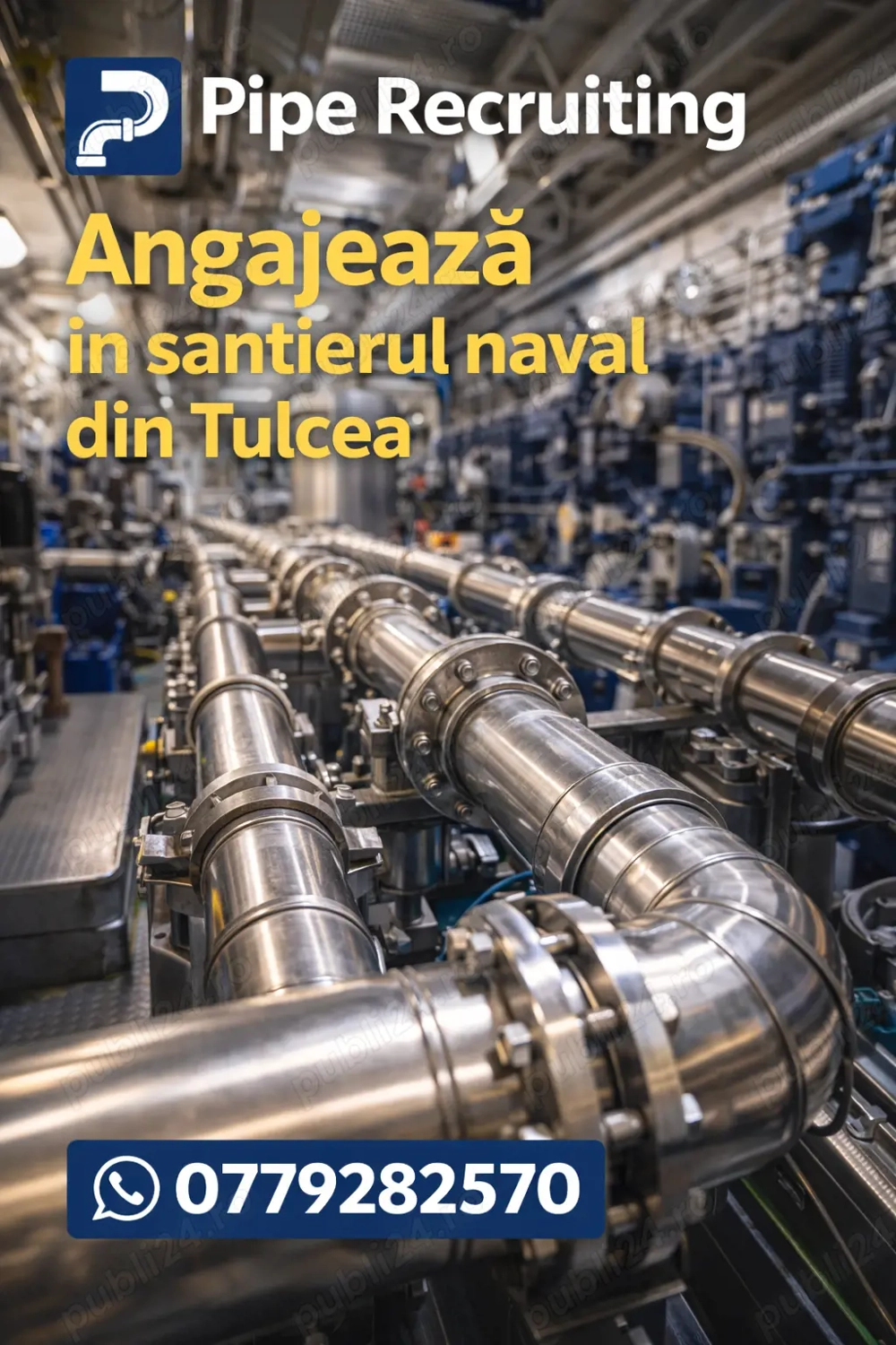 Pipe Recruiting Angajeaza - Santierul Naval Tulcea