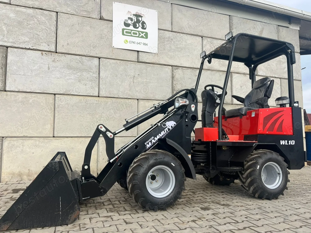 Incarcator frontal Mammut WL10   ridica 800 kg   inaltime 2,5 m   25 Hp