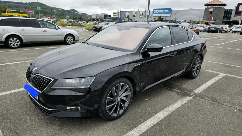 Skoda Superb 3, model 2019, L&K, 2.0 TDI, DSG, 150 CP, Negru