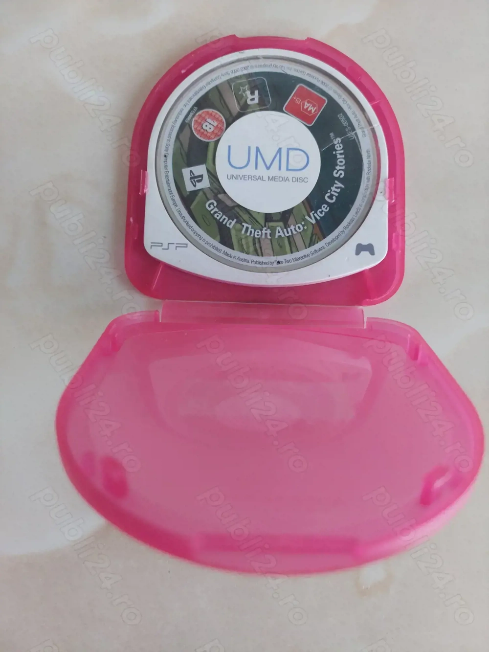 [PSP] Vând joc UMD GTA: Vice City Stories original pt PSP (poză reală)