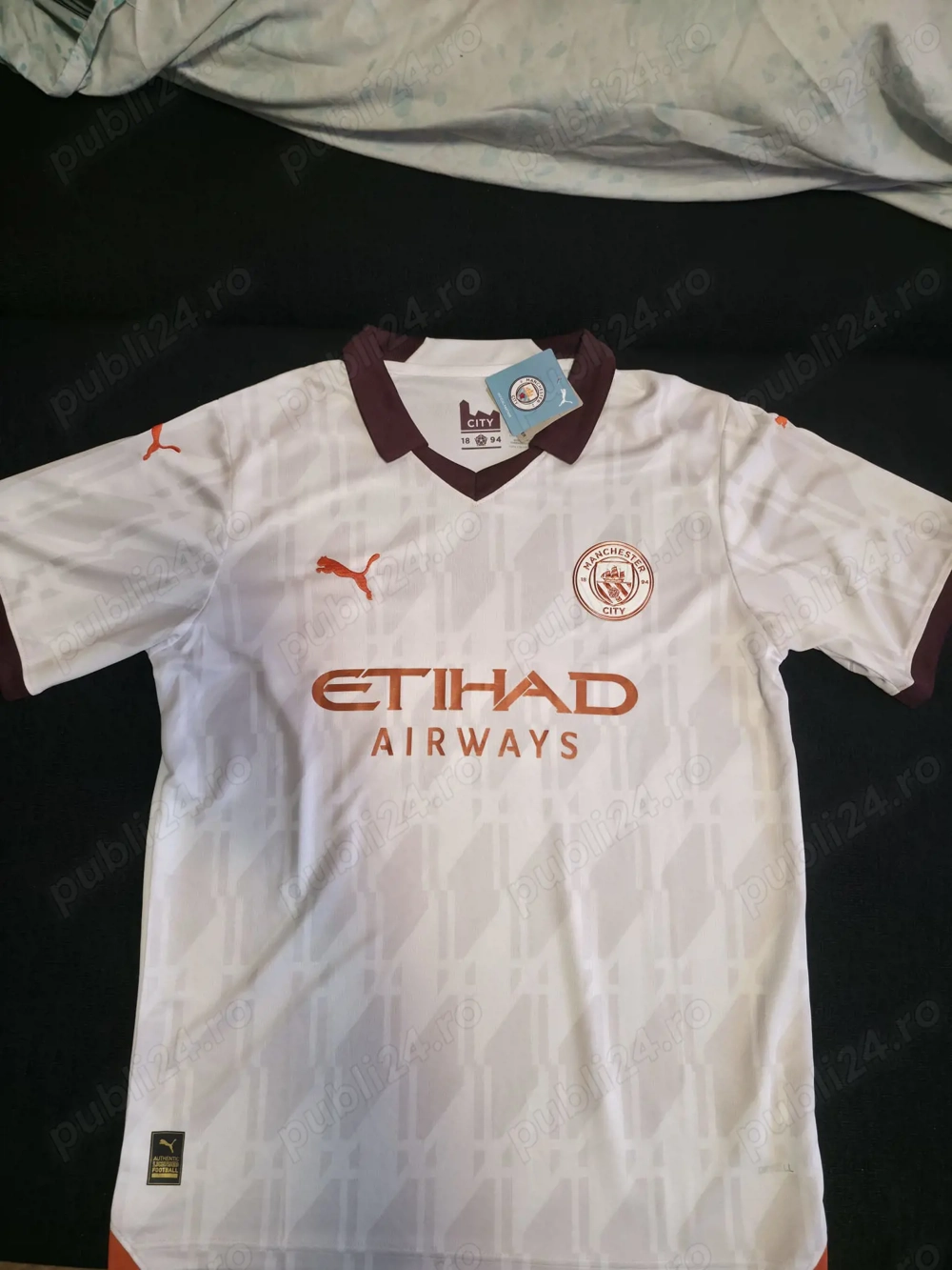 Tricou Manchester City 2023-2024 Away - NOU cu Etichetă - Mărimea L