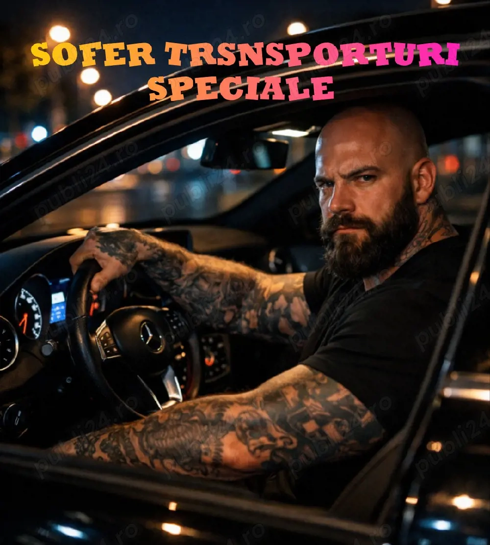 Sofer  transporturi speciale , discretie maxima 