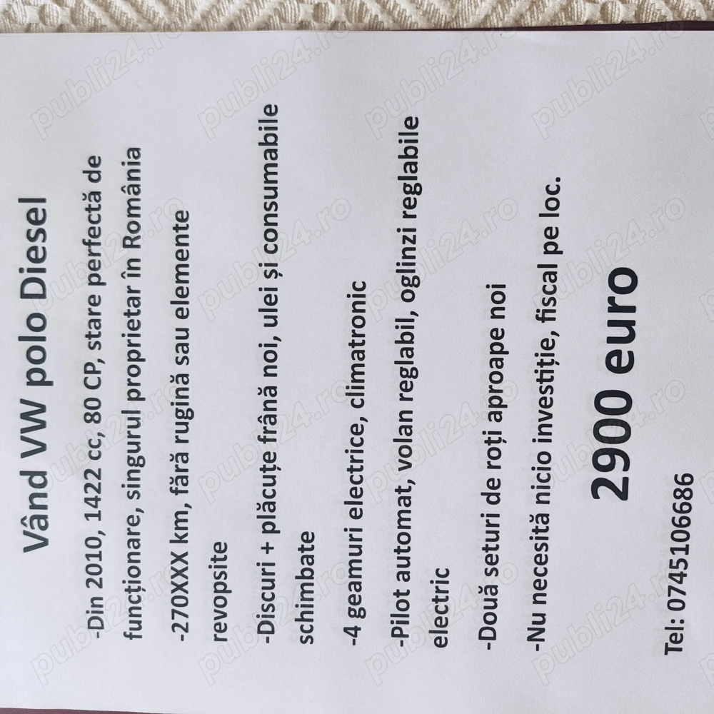 VW polo diesel 1,4