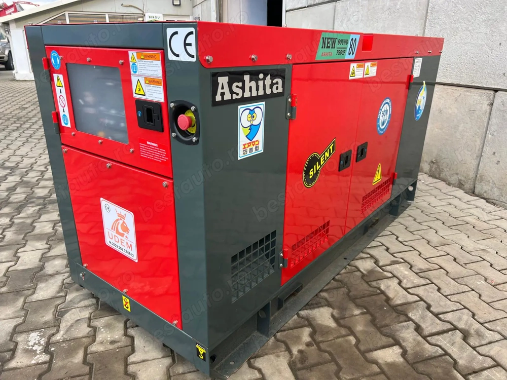 Generator diesel Ashita   80 KVA , Silentios (Nou 2025)