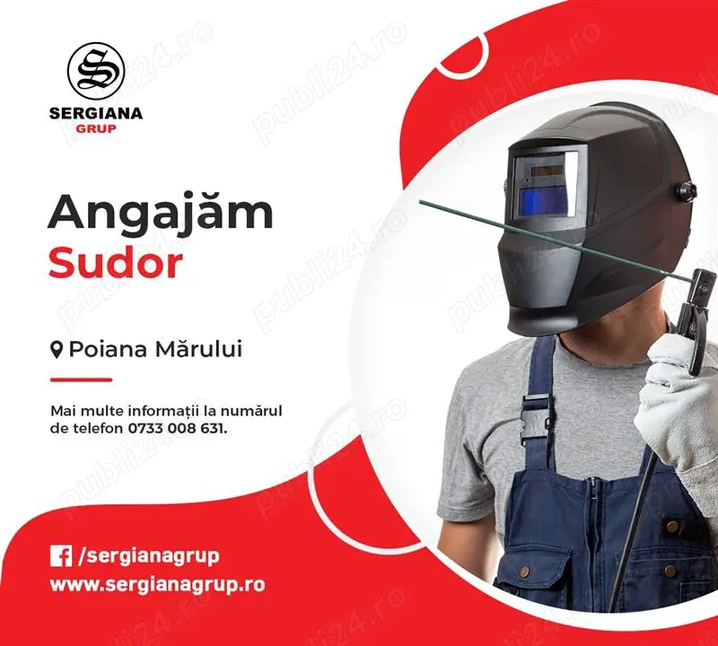 Angajam sudor pentru fabrica din Poiana Marului