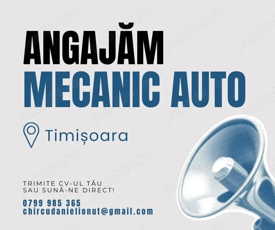 Angajăm urgent mecanic auto - service auto timisoara