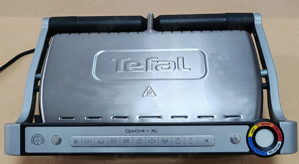 Electrocasnice, mașină de tocat carne și grătar electric Tefal +OptiGrill XL