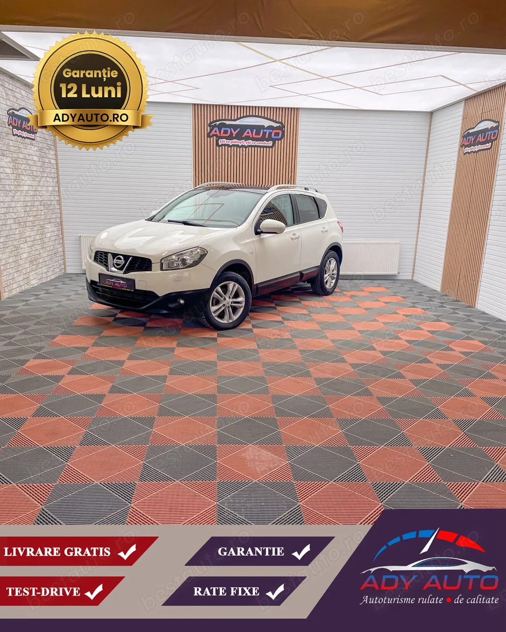 Nissan Qashqai 1.5Diesel,Panoramic, Euro5, Livrare gratuita in toata tara, Garantie 12 luni,Buy-Back