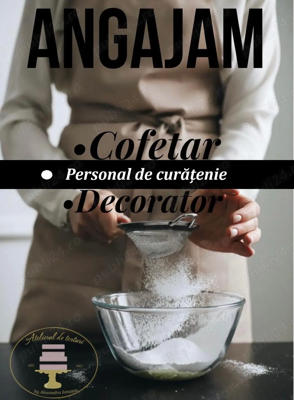 Angajam cofetar, decorator si personal de curatenie in Popesti-Leordeni, Ilfov