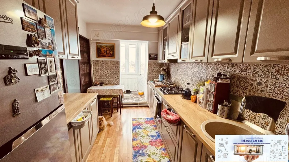  Apartament 2 camere, decomandat, Ultracentral, bloc fără risc seismic, 0% comision cumpărător.