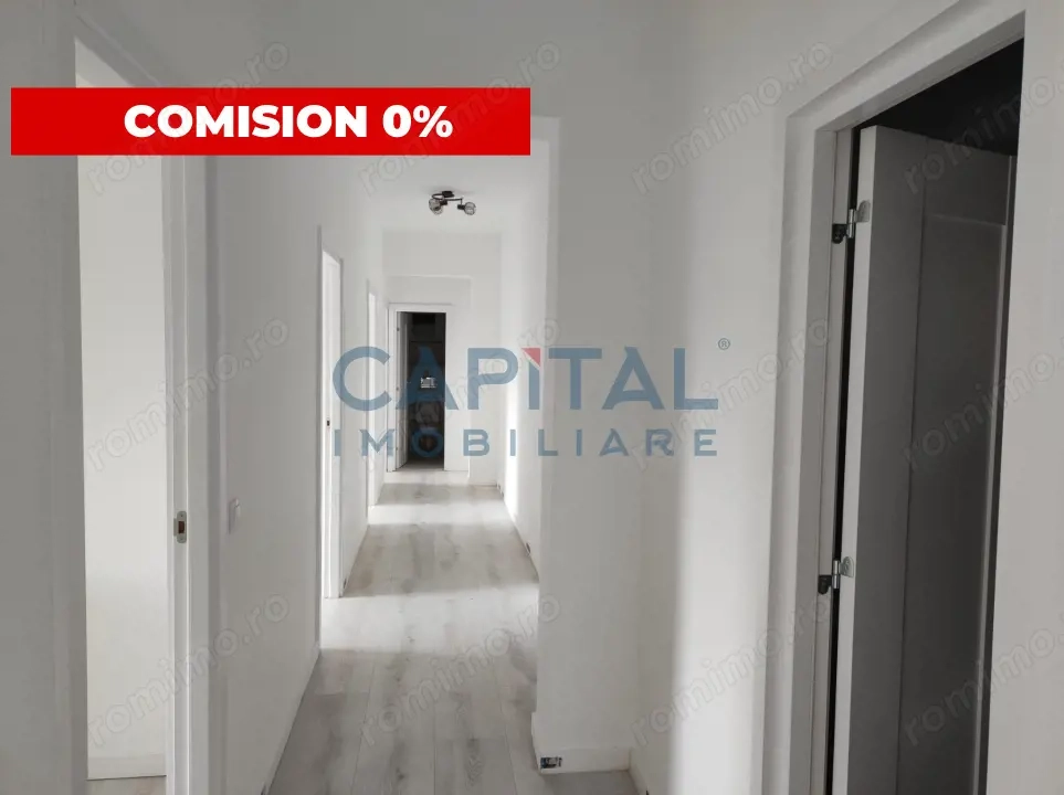 Comision 0%! 4 camere 90 mp, renovat, 2 bai, 1 bucatarie, etaj 3/4, Central