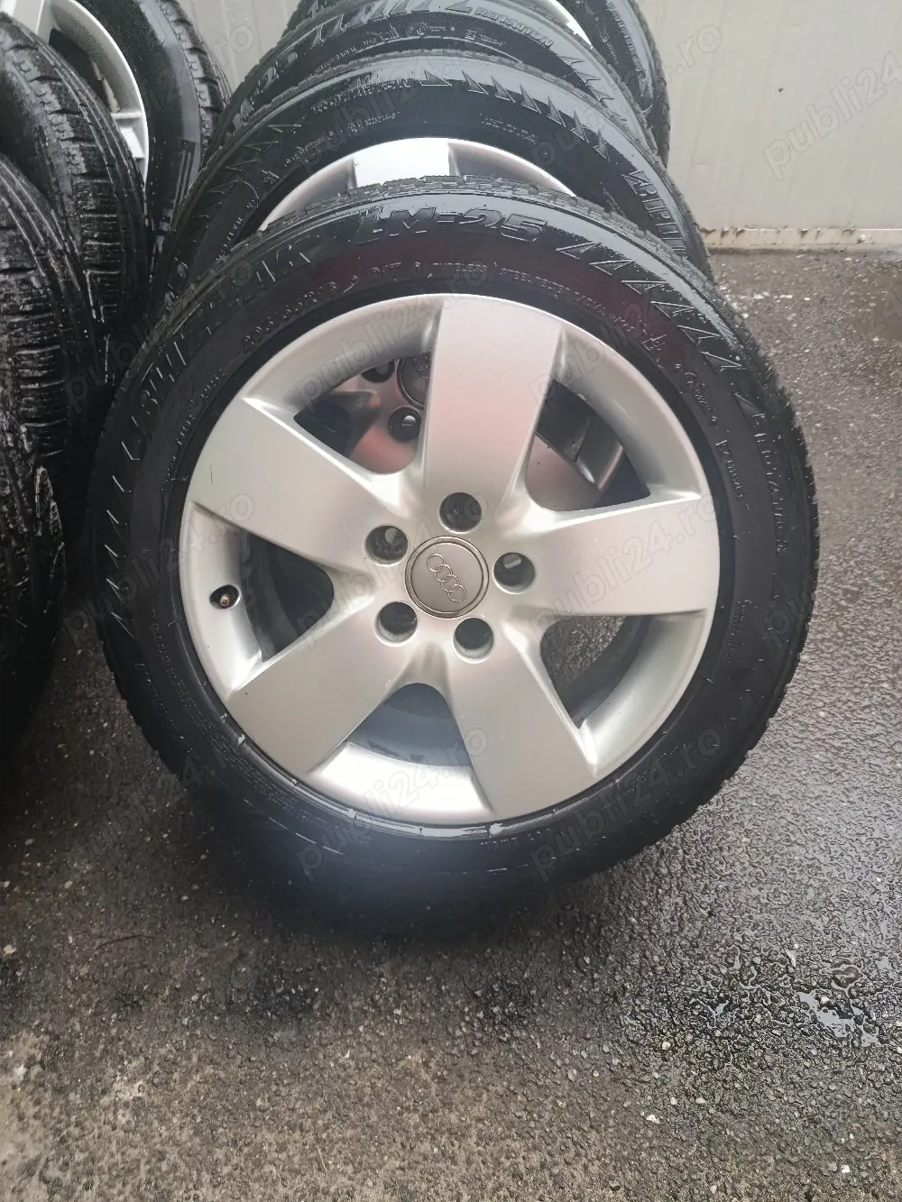 Jante vw, audi ,skoda,seat, 5x112 16 anvelope iarna 205 55 16, bune
