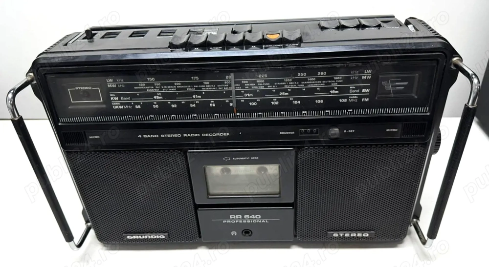 Grundig RR 640 Professional Casetofon Radio Boombox Vintage player