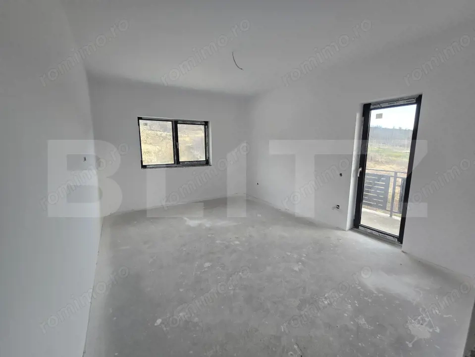 Apartament decomandat cu CF, etaj 1, 60 mp, 2 balcoane 14mp, Apahida