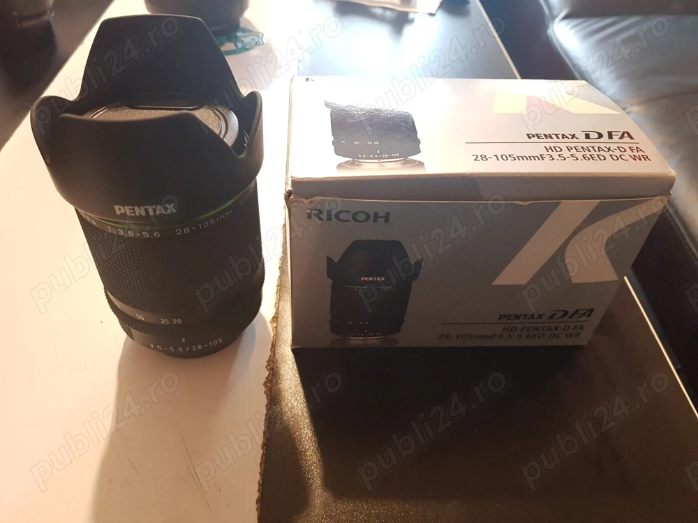 Obiectiv pentru Pentax K1 Pentax-D FA 28-105mm F3.5-5.6 ED DC WR 