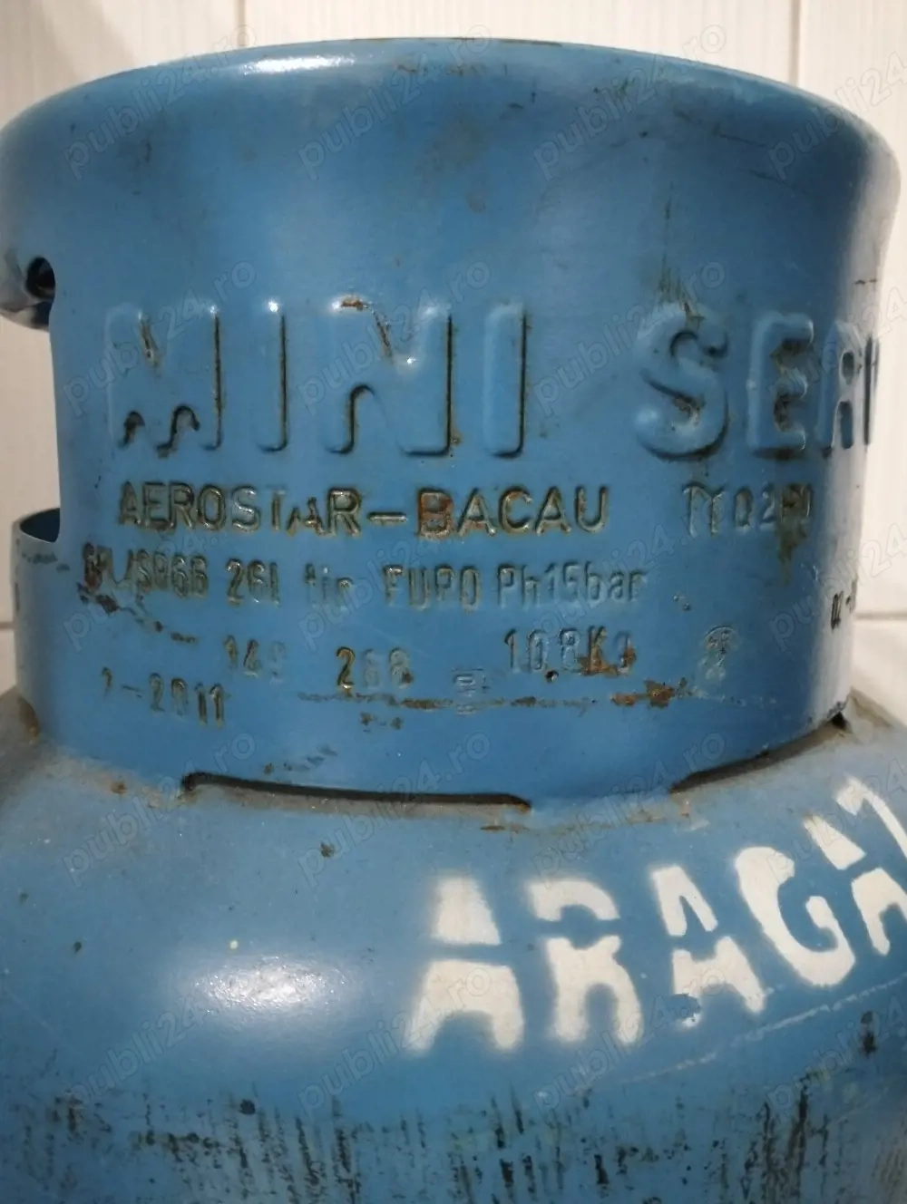 Butelie aragaz, cu guler